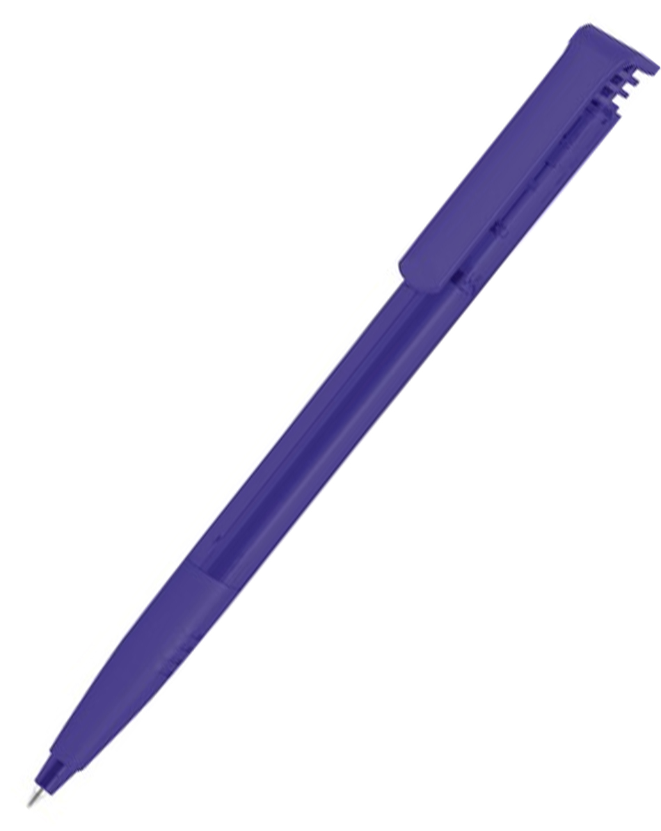 Ручка Senator Super Hit Clear Soft grip zone, фиолетовая